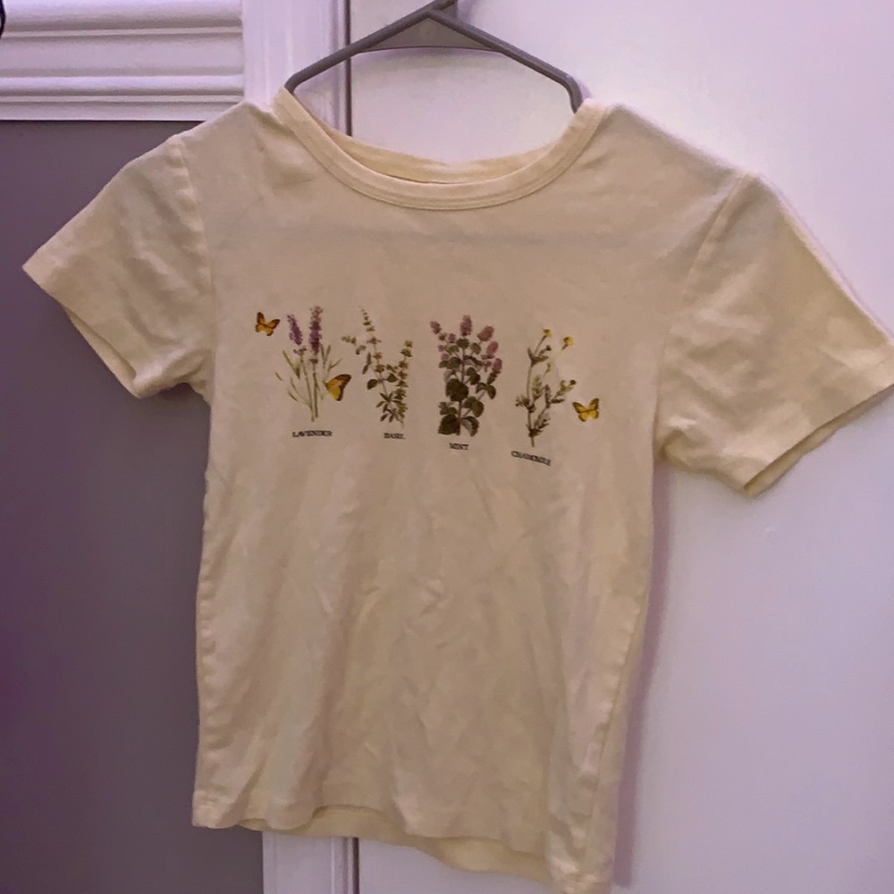 Urban outfitters baby yellow T-shirt
